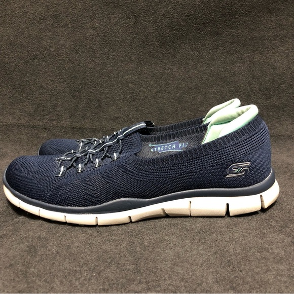 Skechers Women’s Gratis Running Shoes Sneakers 104151 Blue Memory Foam Size 10 - Picture 4 of 10